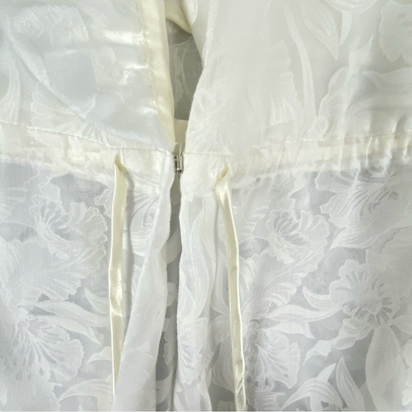 Vintage Bard's Nightgown & Robe Set Floral Sheer Floor Length - Picture 8 of 14